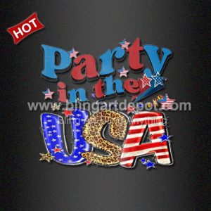 July 4th Party in the USA White Ink Vinyl Transfer Independence Day Printed Film July 4th Party in the USA White Ink Vinyl Transfer Independence Day Printed Film
